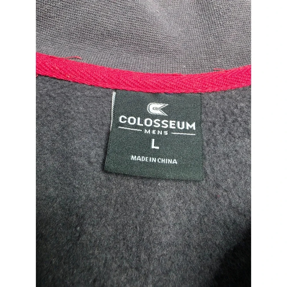 Colosseum Alabama Crimson Tide Sweatshirt Men's Large Charcoal Gray Quarter Zip